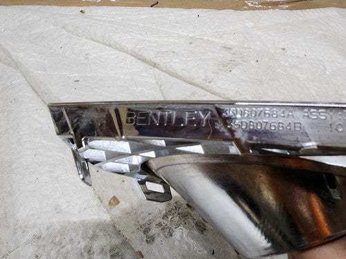 2019-2021 BENTLEY CONTINENTAL GT FRONT BUMPER PASSENGER RH SIDE GRILL CHROME OEM