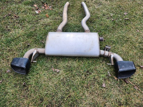 2018-2022 BMW X3 G01 REAR MUFFLER LEFT AND RIGHT TAILPIPES M SPORT BLACK OEM 