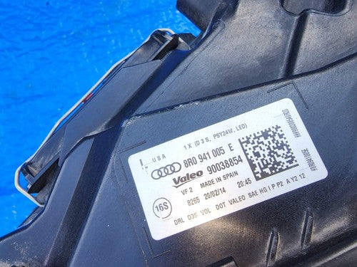 2013 2014 2015 2016 Audi Q5 Xenon Headlight LH Left Driver Side 8R0941005E OEM
