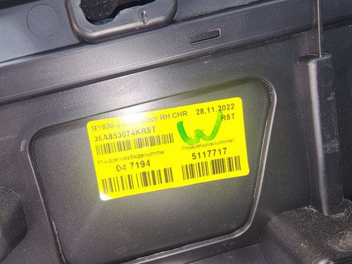 2016-2022 BENTLEY BENTAYGA REAR LEFT DOOR TRIM CLADDING 36A853074 OEM BLUE TRIM