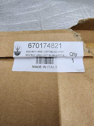 2013 - 2016 MASERATI QUATTROPORTE REAR LEFT BLIND SPOT SENSOR OEM 670174821