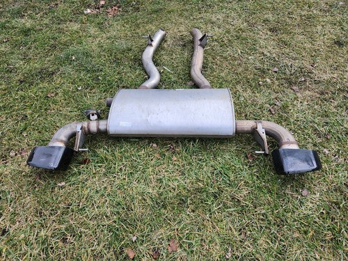 2018-2022 BMW X3 G01 REAR MUFFLER LEFT AND RIGHT TAILPIPES M SPORT BLACK OEM 