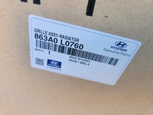 OEM NEW HYUNDAI 2020-2021 Sonata Black Radiator Grille Without Logo 863A0-L0760