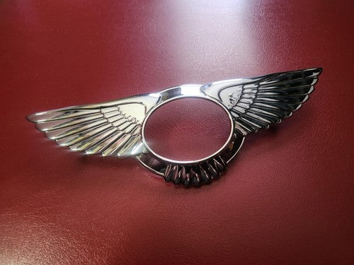 2004-11 BENTLEY CONTINENTAL GT GTC FLYING SPUR OEM FRONT GRILL CHROME BADGE WING