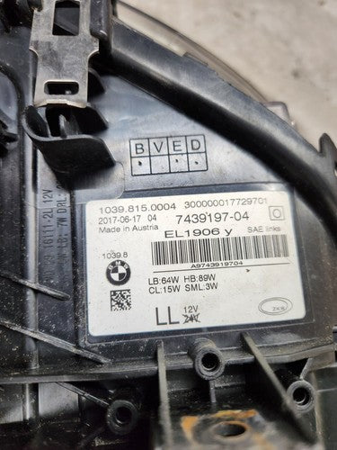 2017-2018 BMW G30 540i 530i M550i Left Driver LED Adaptive Bare Headlight OEM