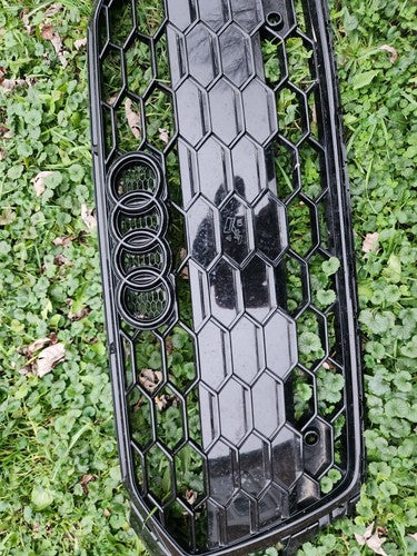 20 21 22 23 AUDI S5 FRONT BUMPER GRILLE GRILL W/ EMBLEM OEM 36213497 BLACK 