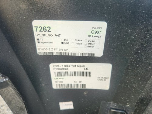 2021-2022 Bentley Bentayga Gen 2 BY636-2 Front Bumper Cover 36A807103 OEM DAMAGE