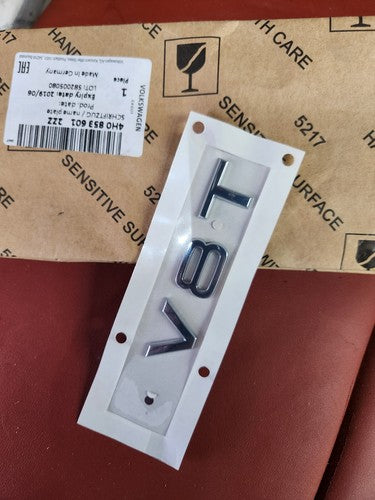 🚙NEW 2013-2018 Audi V8T Fender Emblem Factory Name 4H08536012ZZ OEM❄️