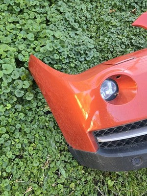 2012 2013 2014 2015 BMW X1 FRONT BUMPER COVER ORANGE COMPLETE OEM