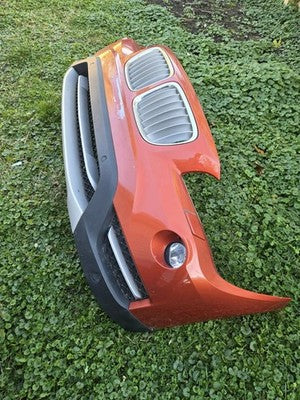 2012 2013 2014 2015 BMW X1 FRONT BUMPER COVER ORANGE COMPLETE OEM