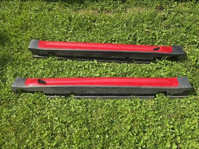 OEM Mini Cooper John Cooper Works R56 R57 JCW Aero Side Skirts Rocker Trim RED