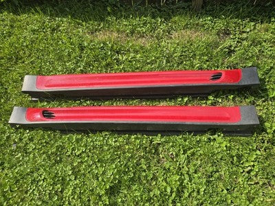OEM Mini Cooper John Cooper Works R56 R57 JCW Aero Side Skirts Rocker Trim RED