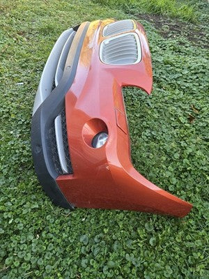 2012 2013 2014 2015 BMW X1 FRONT BUMPER COVER ORANGE COMPLETE OEM