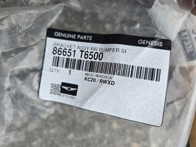 ⭐GENUINE⭐Hyundai Genesis GV80 Rear Bumper LH Outer Molding 866T2T6500CR L