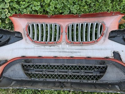2012 2013 2014 2015 BMW X1 FRONT BUMPER COVER ORANGE COMPLETE OEM