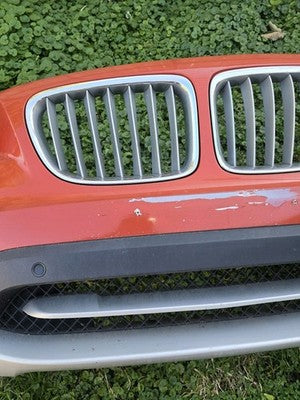 2012 2013 2014 2015 BMW X1 FRONT BUMPER COVER ORANGE COMPLETE OEM
