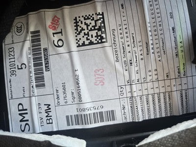 2018-2023 BMW X2 F39 REAR LEFT INTERIOR DOOR PANEL OEM