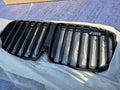 Genuine BMW G07 X7 M60i LCI Facelift M Badge Black Front Kidney Grille NEW OEM