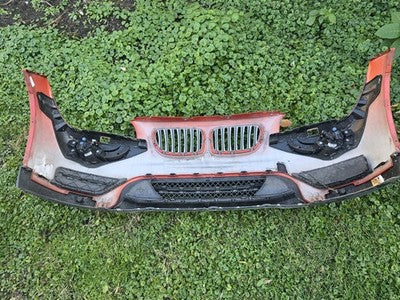 2012 2013 2014 2015 BMW X1 FRONT BUMPER COVER ORANGE COMPLETE OEM
