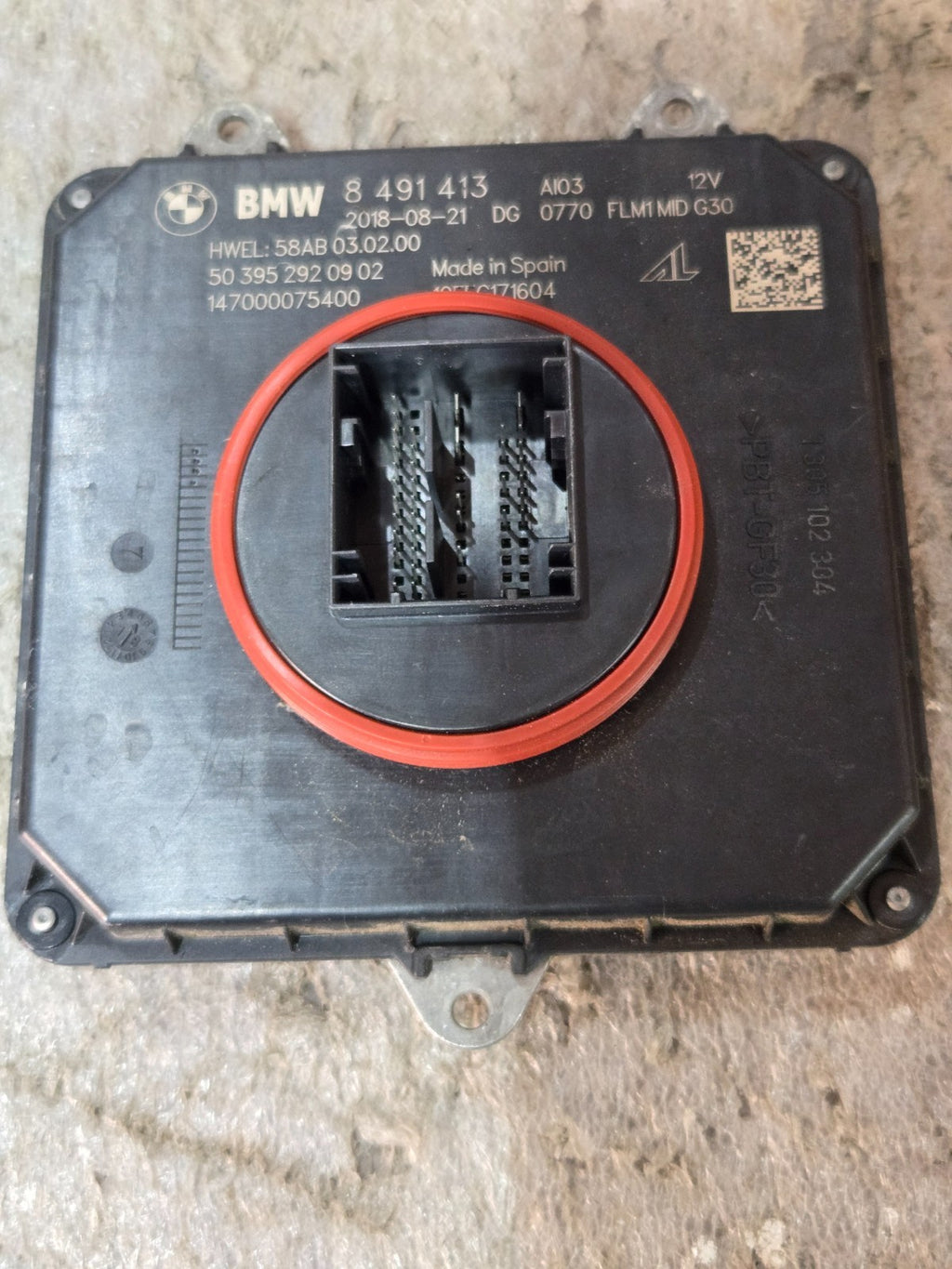 2018 2019 2020 BMW 5 Series 530i 540i LED Headlight Module Ballast 8491413 OEM