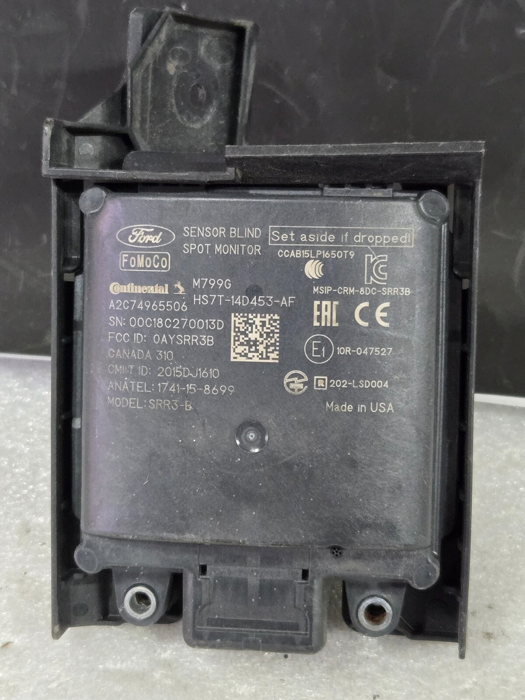 2017-2020 Ford Fusion HS7T-14D453-AD Blind Spot Radar Sensor+Bracket OEM Genuine