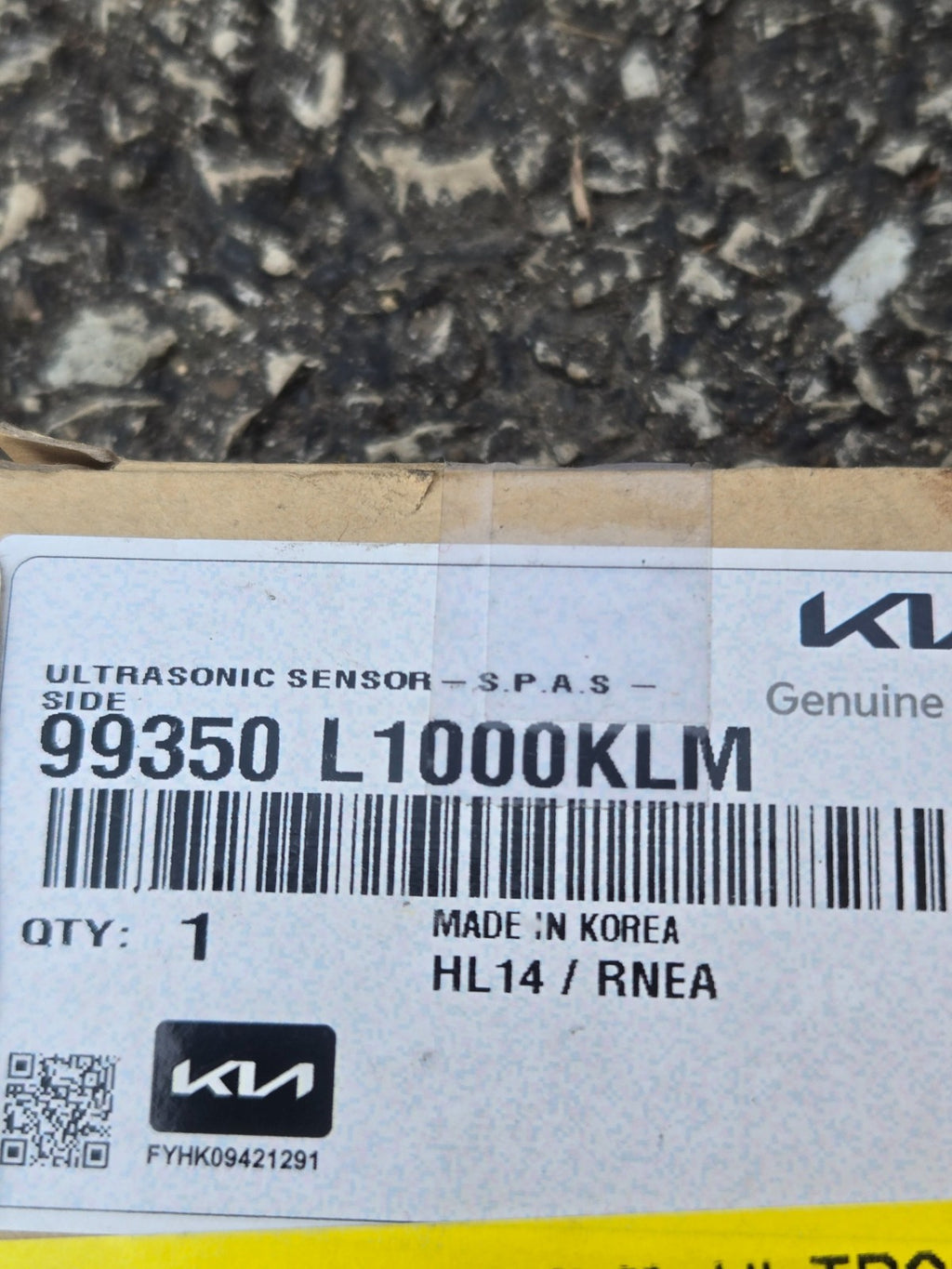 2022-2023 Kia EV6 GENUINE BRAND NEW Side Sensor 99350L1000KLM OEM