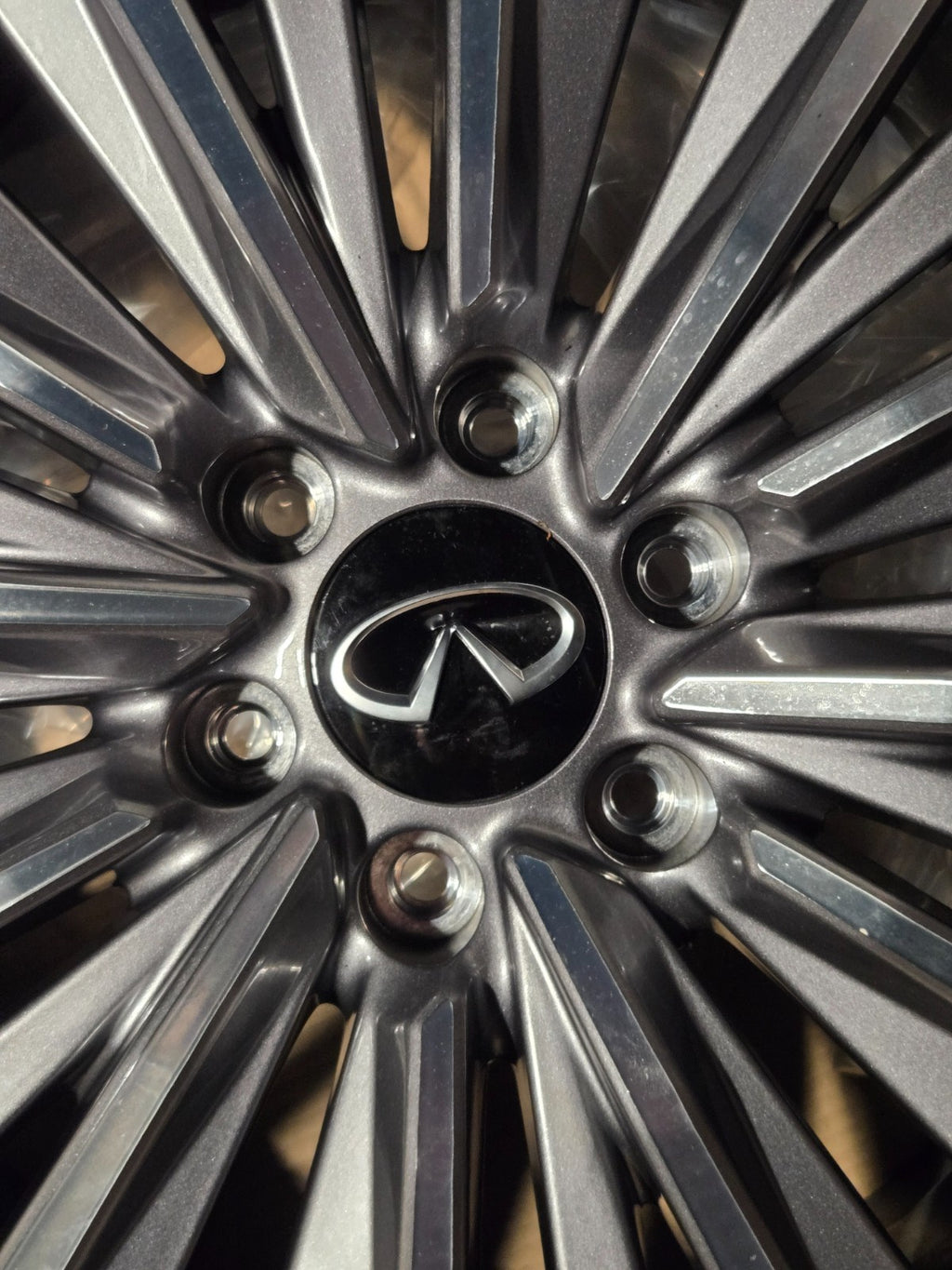 Infiniti QX80 4030S-IP228B IP 22X8 BLACK MONOGRAM WHEEL RIM OEM