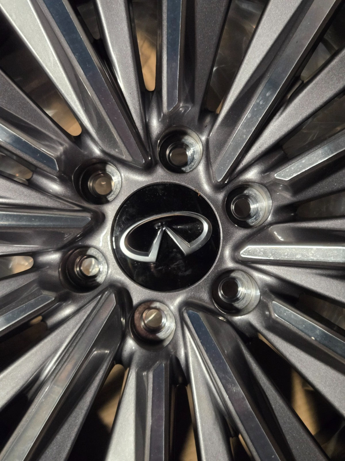 Infiniti QX80 4030S-IP228B IP 22X8 BLACK MONOGRAM WHEEL RIM OEM