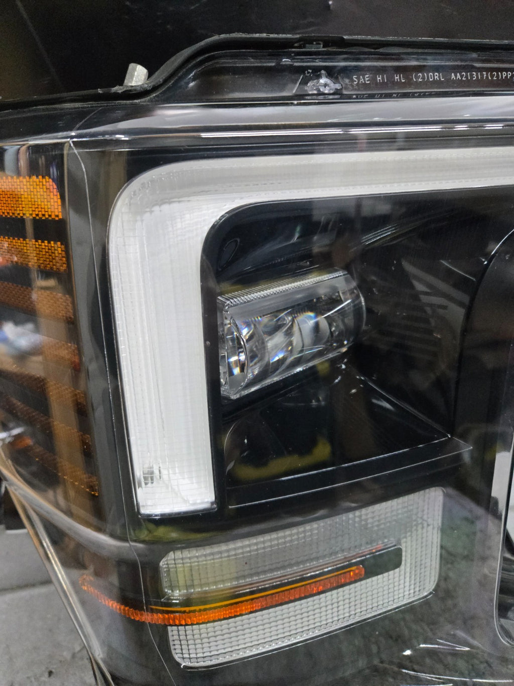 2020-2022 Ford F250 F350 Passenger Right RH LED Black Headlight OEM LC3J13E014AE