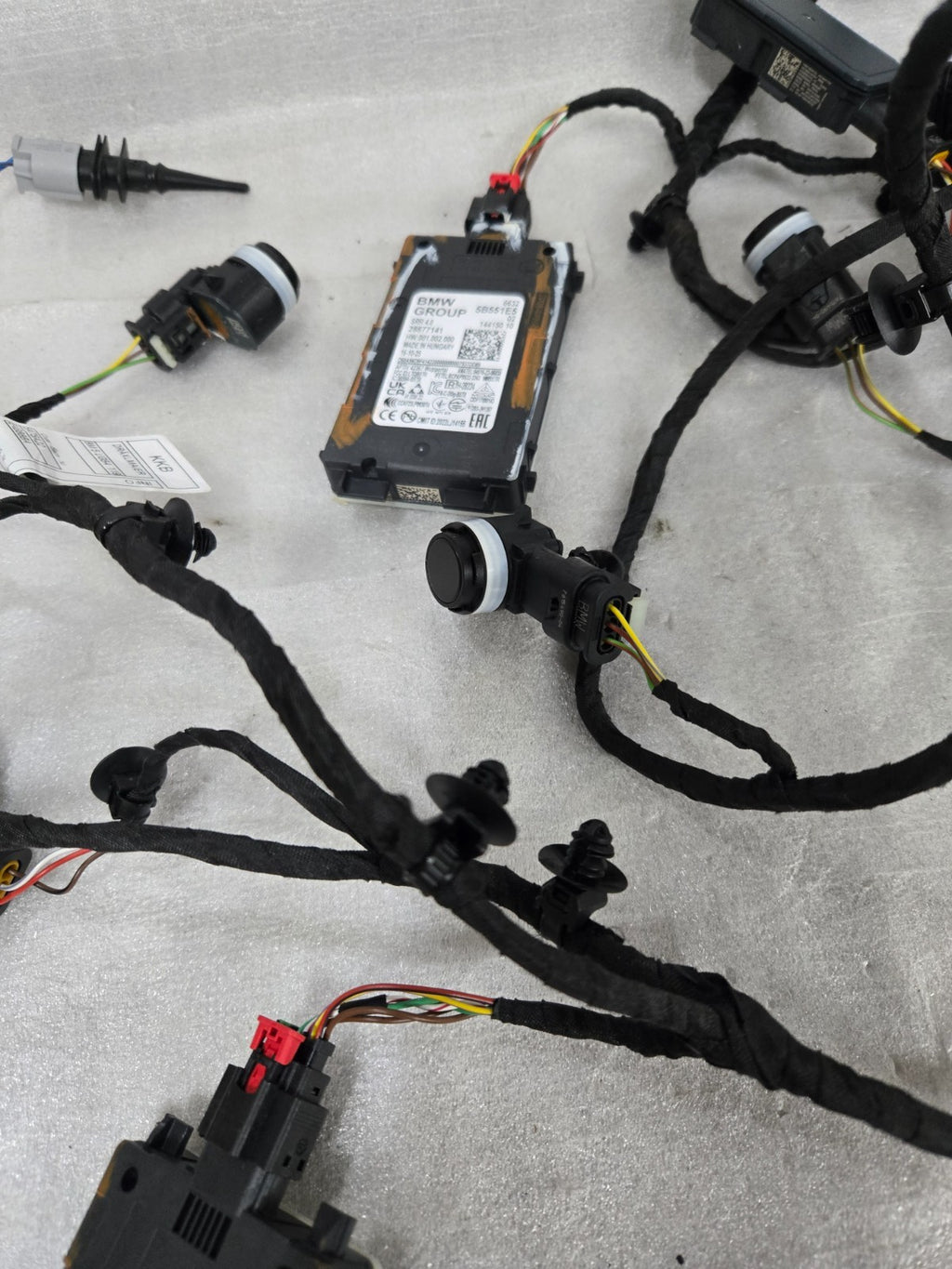 2023-2025 BMW X6 Wiring Harness Bumper Front 61125A75A22 COMPLETE w/Sensors OEM