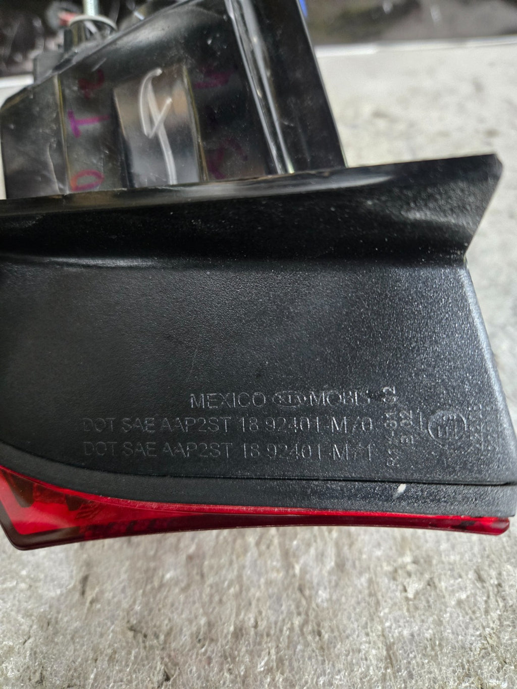 2019 2024 KIA FORTE OUTER TAILLIGHT LEFT LH DRIVER SIDE HALOGEN 92401M7000 OEM