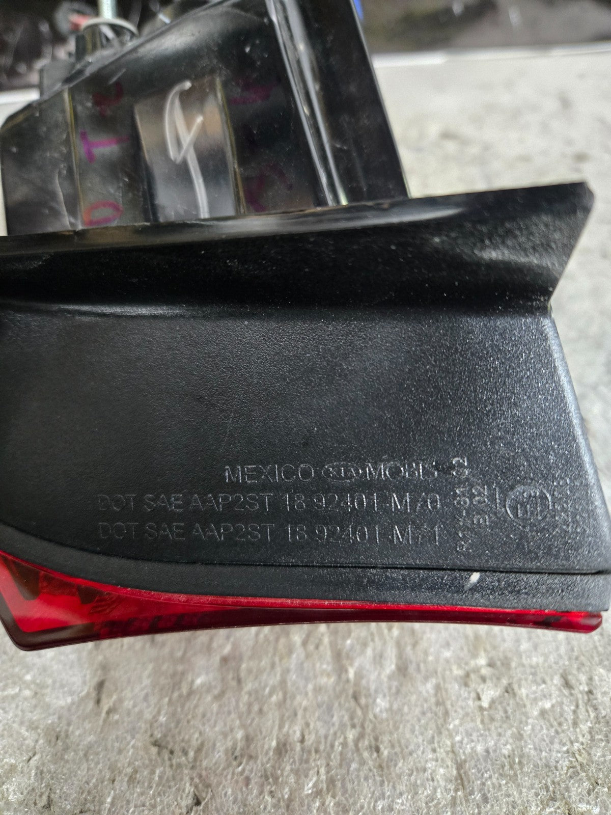 2019 2024 KIA FORTE OUTER TAILLIGHT LEFT LH DRIVER SIDE HALOGEN 92401M7000 OEM
