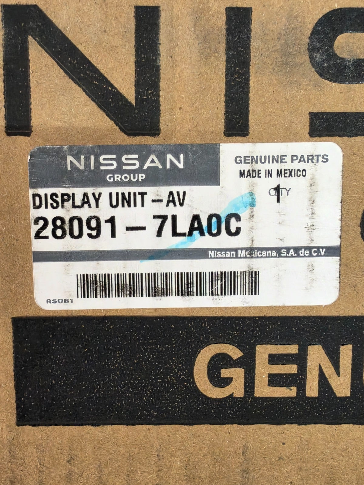 2026 Nissan Kicks Info Unit GPS Navigation TV Screen OEM 28091-7LA0C