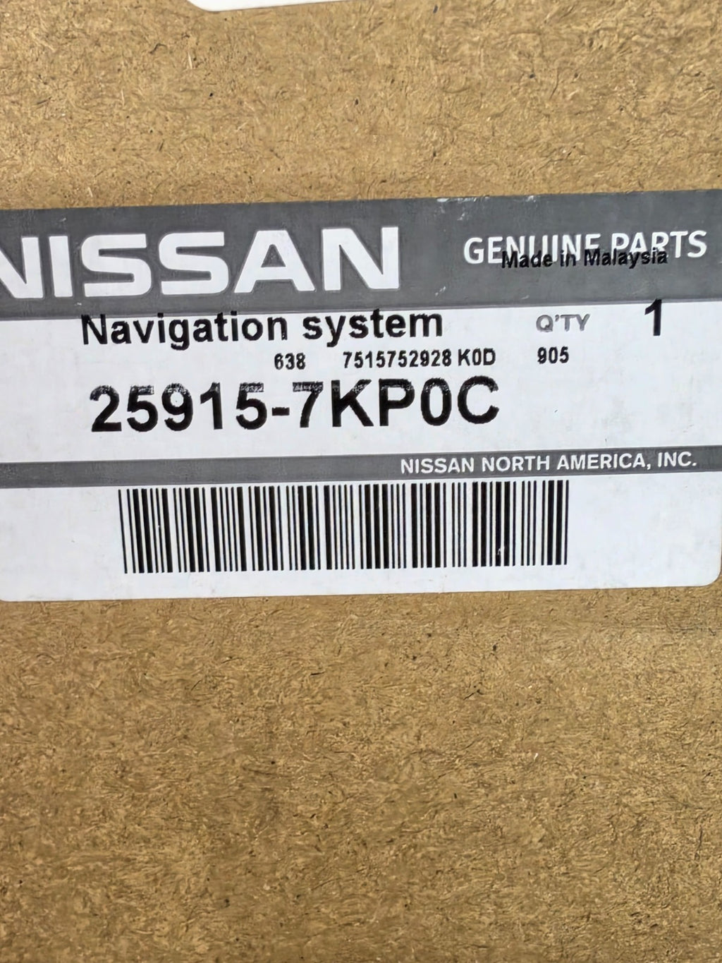 2024 2025 Nissan Rogue Radio Receiver Module 25915-7KP0C OEM