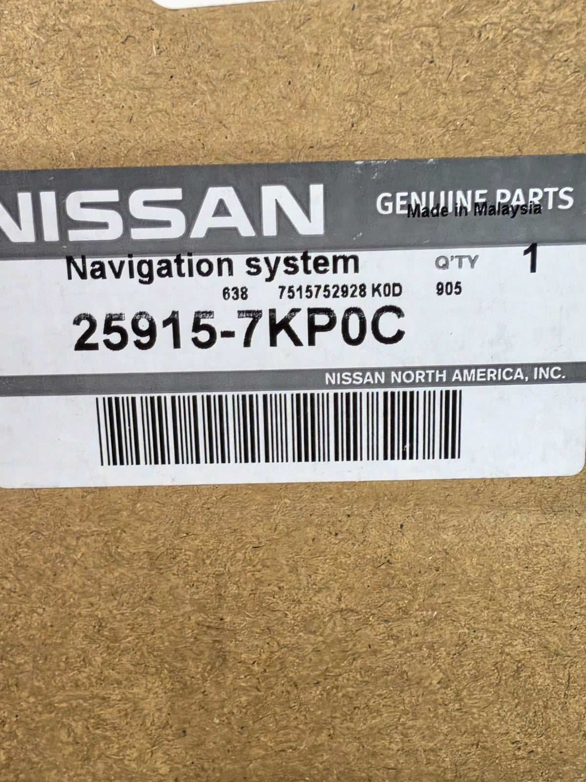 2024 2025 Nissan Rogue Radio Receiver Module 25915-7KP0C OEM