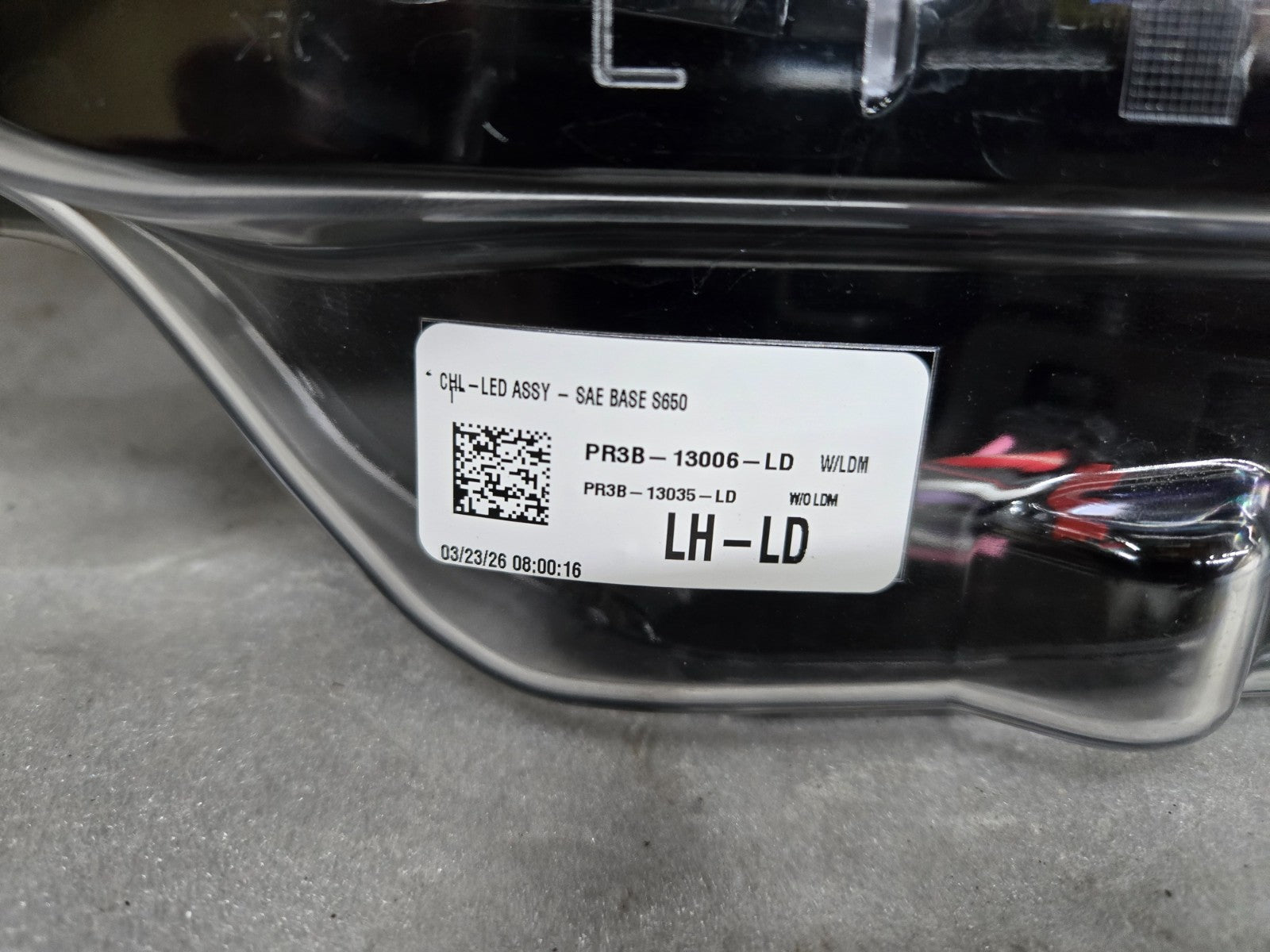 2024 2025 2026 Ford Mustang LED Headlight LH Left Driver Black PR3B-13006-LD OEM
