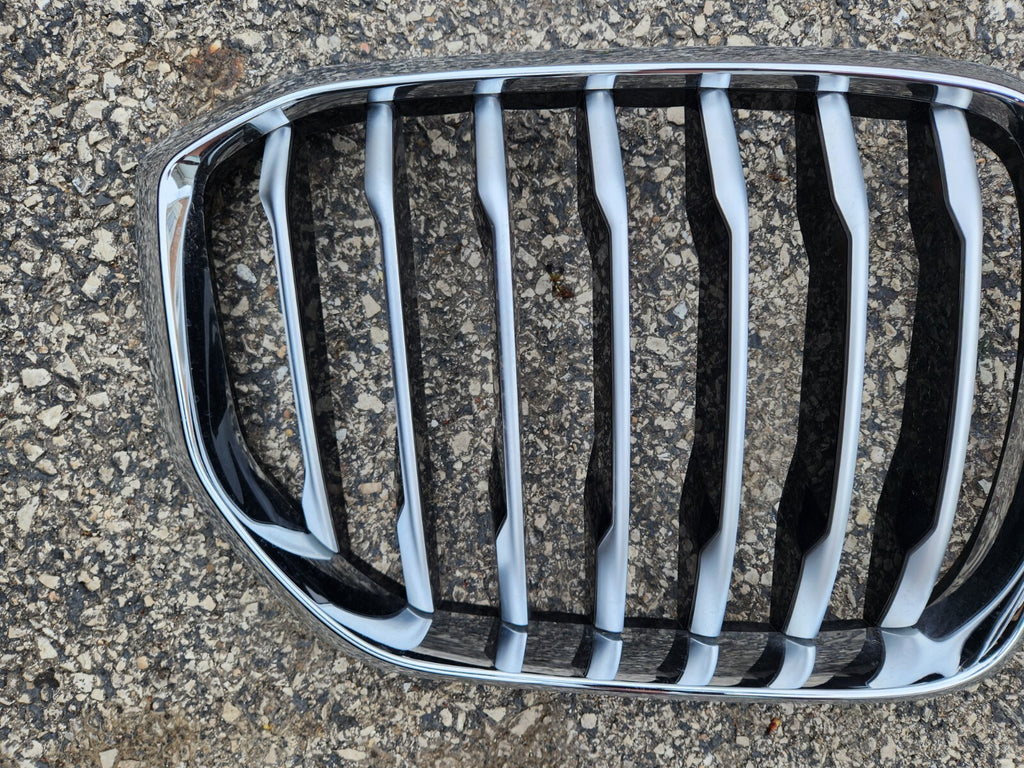 2019-2023 BMW G05 X5 Grille Front Grill Camera Hole Chrome OEM 20240006541