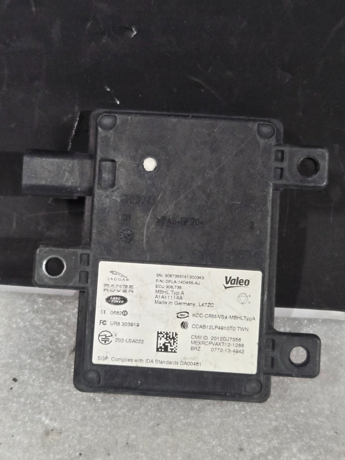 14-15 JAGUAR F-TYPE OEM LEFT OR RIGHT REAR BLIND SPOT RADAR SENSOR DPLA14D455AJ