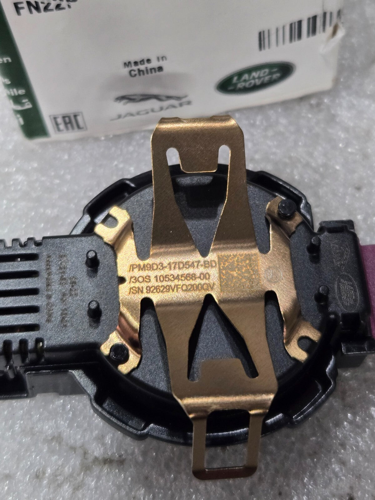 Genuine Jaguar Land Rover Rain Sensor T2H57460 OEM PM9D3-17D547-BD