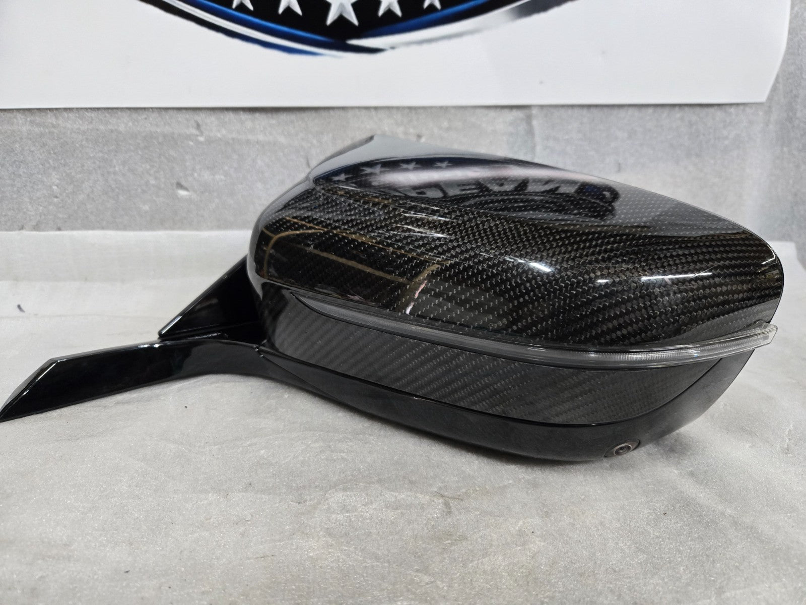2019-2025 BMW 8 SERIES 850 LH CARBON POWER FOLDING SIDE MIRROR F01851030668B OEM