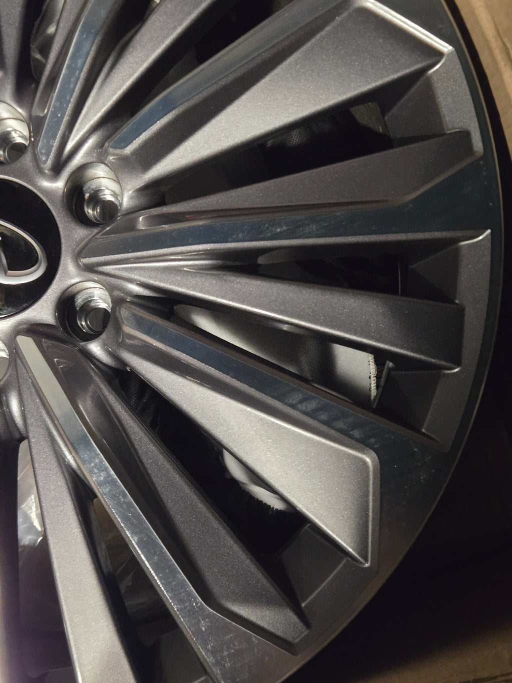 Infiniti QX80 4030S-IP228B IP 22X8 BLACK MONOGRAM WHEEL RIM OEM