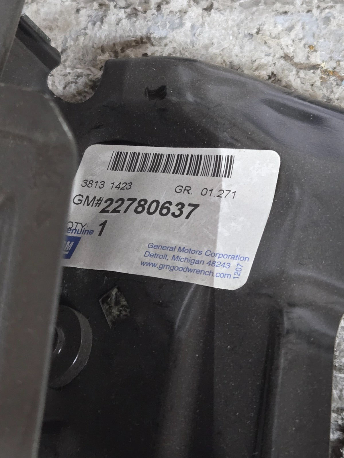 Genuine GM Passenger Side Front End Upper Tie Bar Support 22780637 NEW OEM