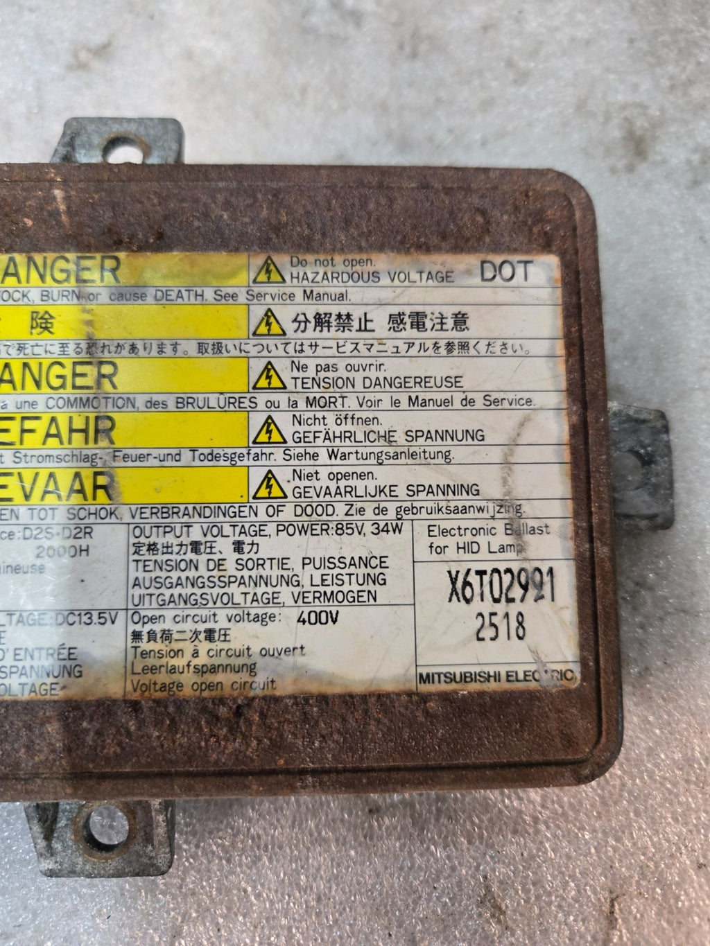 2002-2005 ACURA TL XENON HID BALLAST UNIT IGNITER MODULE OEM X6T02991