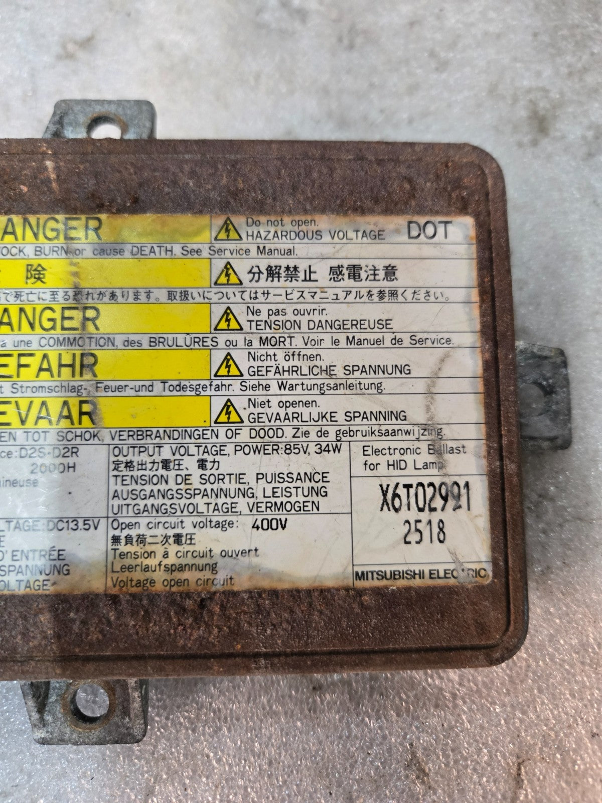 2002-2005 ACURA TL XENON HID BALLAST UNIT IGNITER MODULE OEM X6T02991