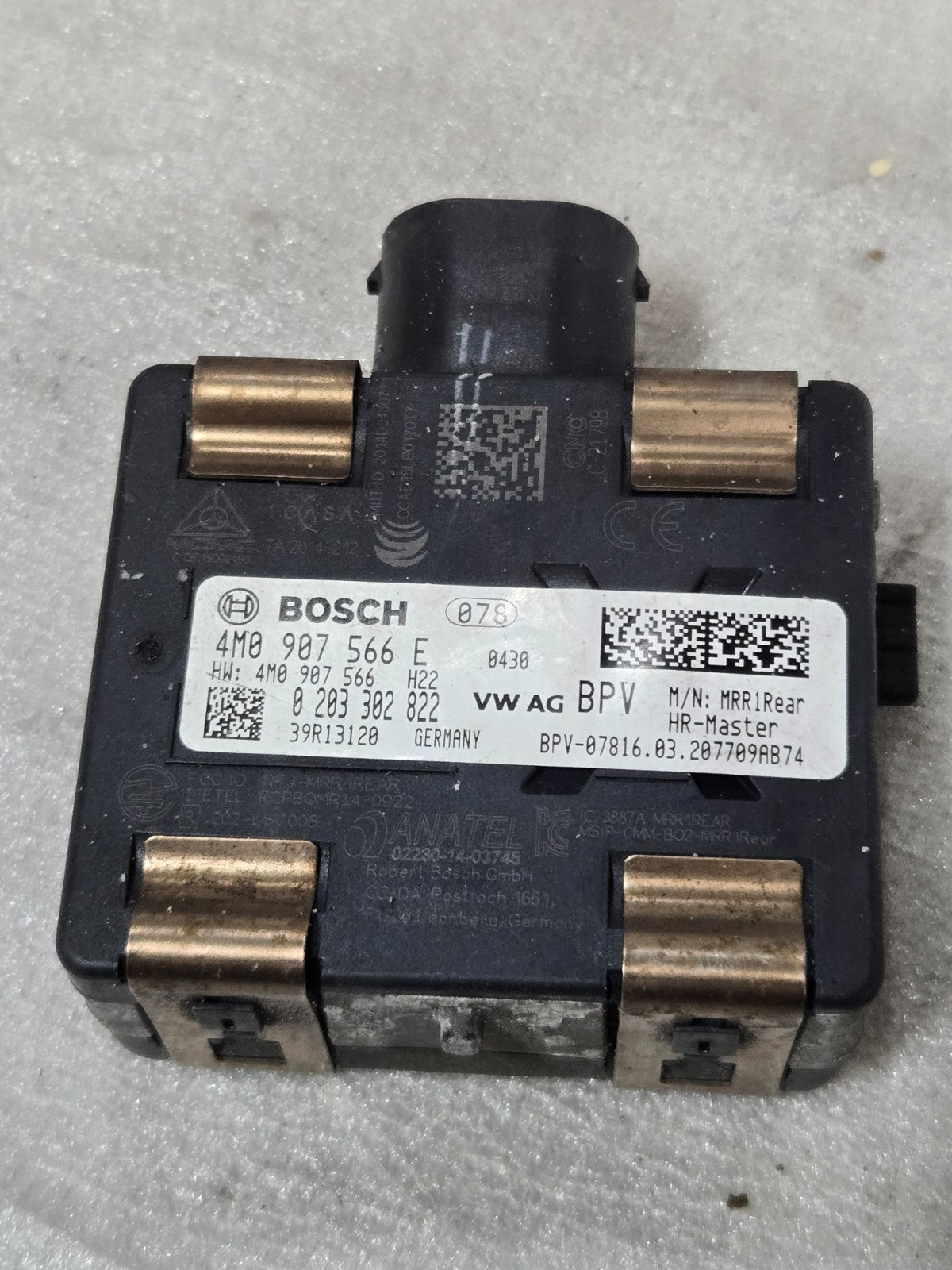 2016-2022 Bentley Bentayga Blind Spot Radar Sensor RH Right 4M0907566E OEM