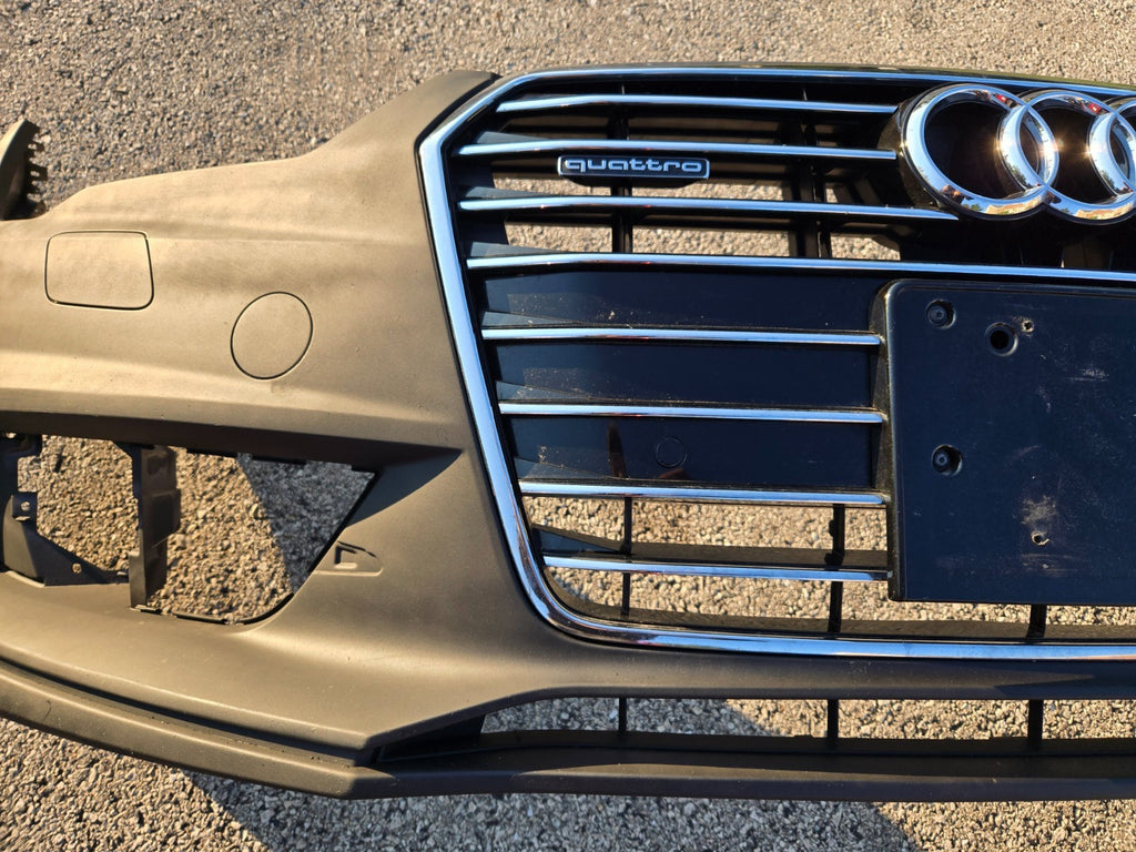 2016 2017 2018 AUDI A7 QUATTRO FRONT BUMPER NEAR COMPLETE OEM 4G8807437AH
