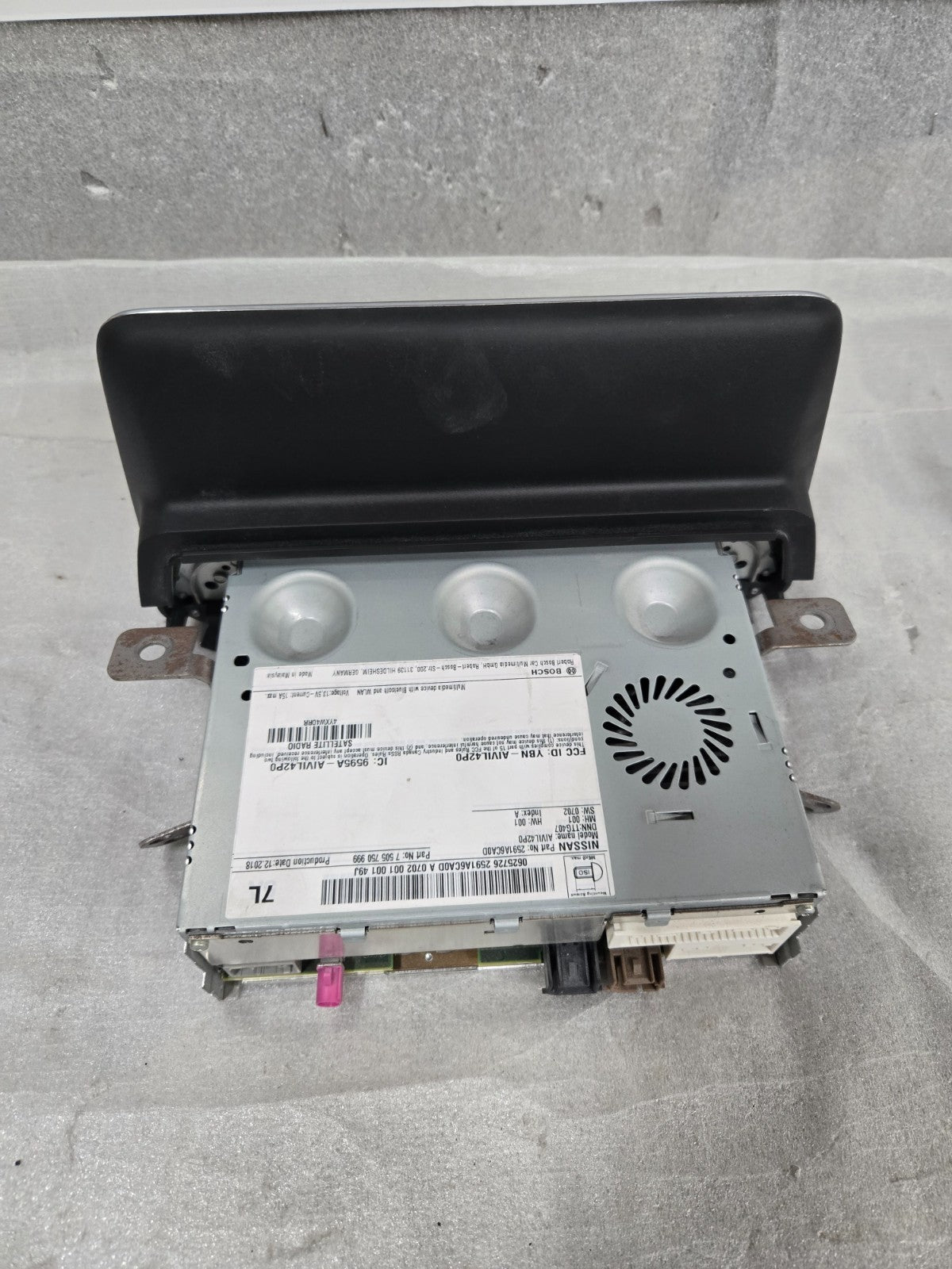 2019-2022 Nissan Altima Radio Touch Screen Display Radio OEM 2591A-6CA0D