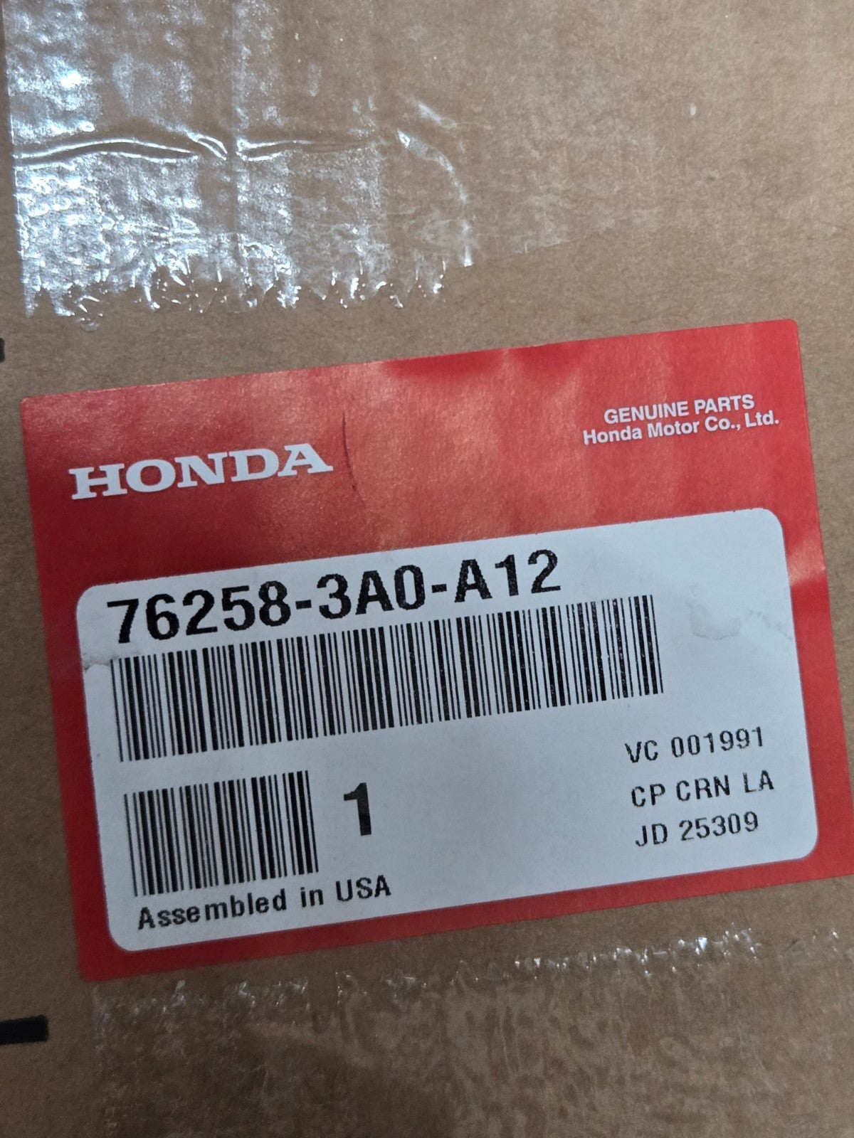 2023-2025 Honda CR-V Hybrid Left LH Driver Side Mirror OEM 76258-3A0-A12