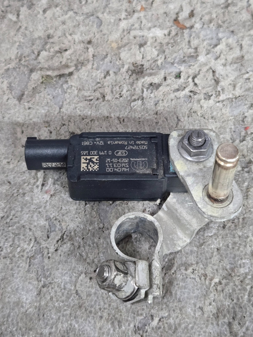 24-25 ALFA ROMEO TONALE NEGATIVE BATTERY GROUND CABLE CURRENT SENSOR & CLAMP OEM