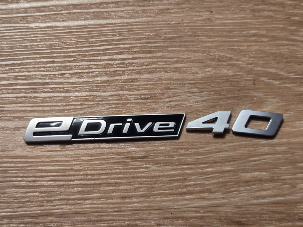 BMW 5 Series eDrive 40 Badge / Emblem REAR Genuine OEM USED